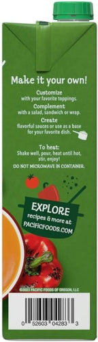 Pacific Foods Organic Red Pepper and Tomato Soup 32 Ounce (Pack of 5)