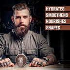 Viking Revolution Majestic Oud Beard Balm for Men and Majestic Oud Beard Oil Bundle - With Argan and Jojoba Oils - Soften and Moisturize your Beard