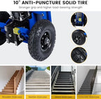 Electric Stair Climbing Dolly, 1200w Electric Hand Trucks Foldable, Large Capacity Stair Climbing Hand Trucks Dolly Cart with 4m Safety Rope, for Mobile Furniture Logistics Warehouse (880 lbs)