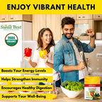 Sunlit Super 50/50 Organic Chlorella Spirulina Tablets - Super Greens Supplement for Immune Support, Gut Health, Mood & Energy - Rich in Chlorophyll, Amino Acids & Vegan Protein, 1000 Superfood Tabs