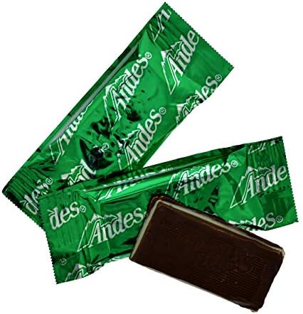 Andes (1) Bag Creme De Menthe Thins - Individually Wrapped Mint & Dark Chocolate Candy Pieces - Peanut Free & Gluten Free - Net Wt. 2.75 oz