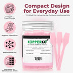 Cosmetic Spatulas (2.5”, 100 Pack) - Small Plastic Spatula for Cosmetics, Creams & Crafts | Essential Esthetician Supplies | Makeup Spatula or Multipurpose Mini Applicator for Skincare | Pink