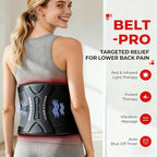 LTW Upgraded Red Light Therapy Belt, 290 LEDs Infrared Red Light Therapy for Body, 660nm & 850nm Near Infrared Wrap with Vibration for Back Pain Relief, Waist, Belly, Shoulder