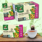 Hanan Yacon Leaf Herbal Tea - 25 Teabags of Hojas de Yacon, All Natural Leaves and Herbs from Peru