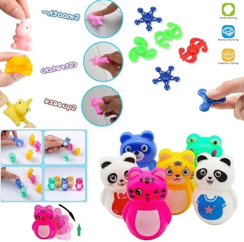 124 Pcs Party Favors for Kids 4-8, Birthday Gift Toys, Goodie Bag Stuffers, Treasure Box Carnival Prizes, Gifts Classroom, Pinata Bags Filler Boys and Girls 8-12