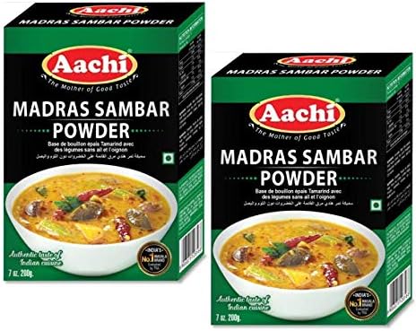 Aachi Madras Sambar Powder- 200 GMS -TWIN PACK -PACK of 2(200 GMS x 2)