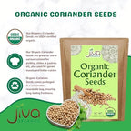 Jiva Organics Organic Coriander Seeds Whole 1.25 Pound Bulk Bag - Non-GMO