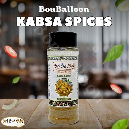 Natural Spices Kabsa Kabsah Spice Seasoning Mix Blend Powder Rice Baharat Herbal Egyptian Arab Taste Egypt Herb Herbs No Additives No Gmo Kosher Halal (2 Pack = 5.29 oz / 150 gm) بهارات كبسه حلال