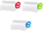 3 Pcs Portable Toothpaste Squeezer & Holder – Manual Tube Dispenser for Toothpaste & Facial Cleanser – Space-Saving Squeeze Tool