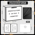 Promotion Gift Bag New Job Gift Bag with Wrapping Paper Card Sticker Envelope Congratulation Gifts for Her Him Coworkers Boss Getting Promoted Party Decorations Funny Coworker Leaving Going Away Gifts