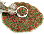 Edible Red and Green Sanding Sugar Sprinkles 142g/ 5.01oz Christmas Themed Sanding Sugar for Baking and Decorating Topping Cake Cookie Cupcake Topper Ice Cream Supplies