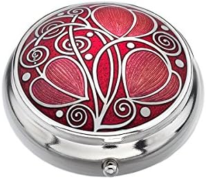 Pill Box in a Celtic Swirls Design (Purple)