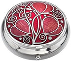 Pill Box in a Celtic Swirls Design (Purple)