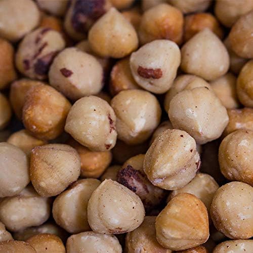 1 LB | Holmquist Hazelnuts Dry Roasted Hazelnuts | Sea Salt | Skins Mostly Removed | HEART HEALTHY | NON-GMO, GLUTEN FREE, KOSHER, RESEALABLE, KETO-FRIENDLY