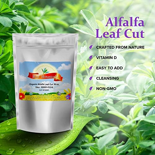 Best Botanicals Alfalfa Leaf Cut 16 oz. (Organic)