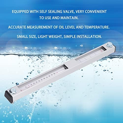 Fuel Tank Thermometer Liquid Level Kuuleyn Oil Level Water Liquid Level Temperature Meter Intuitive Display for Measurement