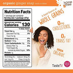 Homefree Mini Ginger Snap Cookies, Organic, Gluten Free, Nut Free, Vegan, Individually Wrapped Packs, School Safe and Allergy Friendly Snack, 0.95 oz. (Pack of 10)
