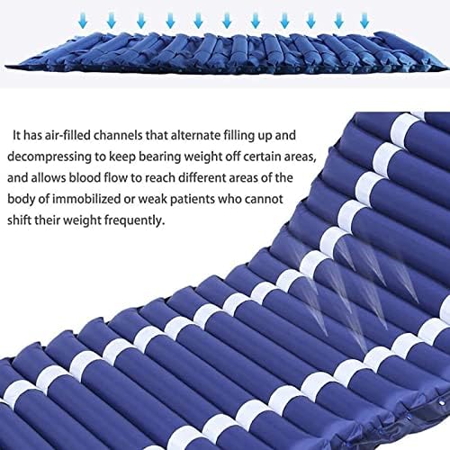 Anti Pressure Mattress Anti-Decubitus Air Mattress,Alternating Air Pad with Adjustable Pump,Breathable Pressure Sore Relief Ment Mattress Pad for Home Bed Ulcer