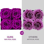 Impouo Flowers for Delivery Prime - Roses in a Box - Fresh Flowers - Birthday Gifts for Women, Mothers Day, Valentine’s Day - Preserved Roses