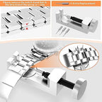 Watch Link Removal Kit, BYNIIUR Watch Repair Kit, Watch Case Opener Spring Bar Tools, Watch Battery Replacement Tool Kit, Watch Band Link Pin Tool Set with Carrying Case and Instruction Manual