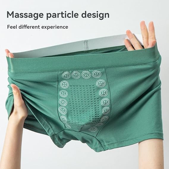6PCS Men's Magnetic Therapy Underwear Ultra Comfortable Ice Silk Underwears