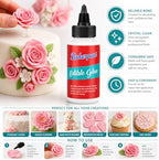Bakerpan Edible Glue for Cake Decorating - 2 Ounce Edible Adhesive for Cookies, Fondant, Gum Paste, Sprinkles (Made in USA)