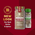 McCormick Gourmet Collection Black Pepper, Coarse Ground, Organic, Non GMO, Kosher, Our Best Herbs & Spices, Coarse Texture Perfect for Rubbing on Roasted or Grilled Meats, 1.62 oz