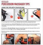 Prachwork Percussion/Jigsaw Massage Bits Tips W/Universal T-Shank Deep Tissue (4 bit Set)