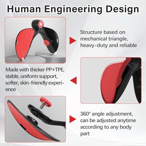 Pelvic Floor Exercise Devices, Inner Thigh Kegel Exerciser, Kegel Trainer for Postpartum Rehabilitation, Exerciser of Thigh at Home, Hip Under Desk Exercise Men Women with Band