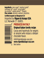 Rigoni di Asiago Spread Hazelnut and Cocoa Dairy free Organic, 9.52 oz