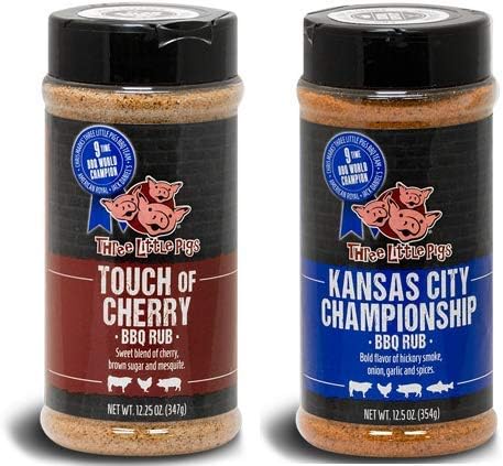 Three Little Pigs Combo Pack - Touch of Cherry (12.25 oz) - Kansas City Championship (12.5 oz) - 2 Pack - Large Size