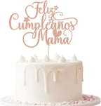 Spanish Feliz Cumpleanos Mama Cake Topper, Mom Happy Birthday, Best Mom Ever, Happy Mothers Day, Mom Birthday Party Decorations Spanish Theme Party Decorations