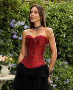 SZIVYSHI Corset Tops for Women, Bustier Shapewear Lingerie, Lace Waist Push Up Bodysuit