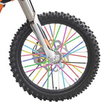 PSLER 72 PCS Spoke Skins Spoke Trim Wrap Decoration Protector Pipe Motocross Pit Dirt Bike Aaccessories