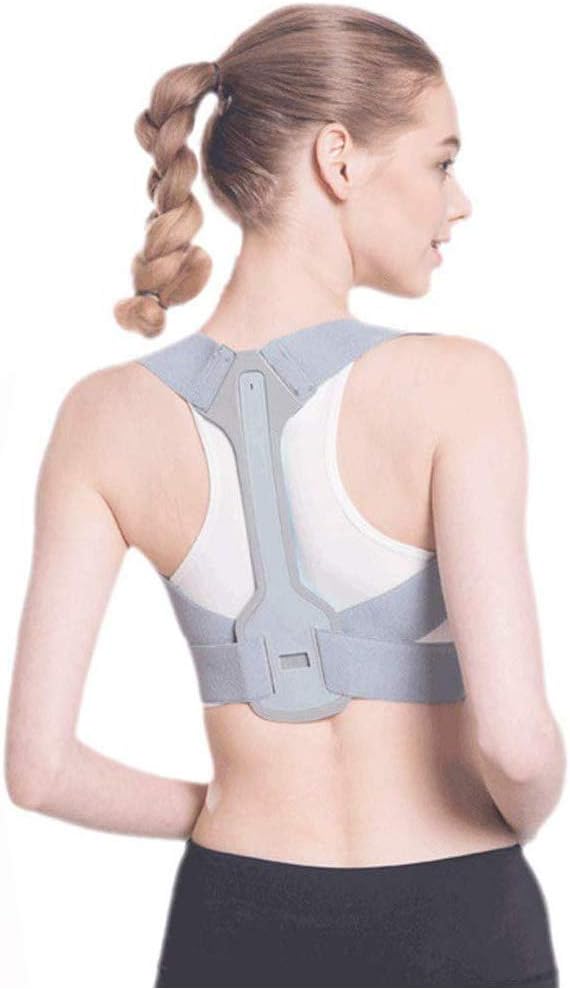 Posture Corrector for Men & Women - Adjustable Shoulder Posture Brace - Adjustable Upper Back Brace - Invisible Thoracic Back Brace for Hunching (L)