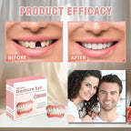 Dentures for Women and Men, Silicone Dentures Upper and Lower, Fix Your Smile at Home Within Minutes, Natural Shade False Teeth & Veneers-114