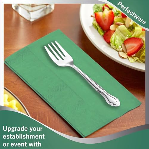 Perfectware - PW-2 Ply Dinner Napkin Hunter Green- 125 2 Ply Hunter Green Dinner Napkins - Pack of 125ct
