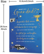 Grandpa Birthday Card, Birthday Cards & Gift for Grandad Grandpa Grandfather from Grandson Grandaughter Kid