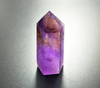 Amethyst Healing Crystal Wand Pointed & Faceted Prism Bar for Reiki Chakra Meditation Therapy Deco, Small gemstomes are Gifts (Colors May Vary Due Natural Properties)