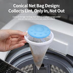 4PCS Washer Hair Remover Floating Filter Reusable Lint Trapper Mesh Pouch Laundry Cleaning Ball for Pet Fur and Debris Universal for Home Washing Machines
