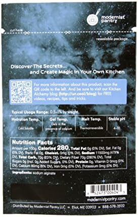 Sodium Alginate + Calcium Lactate Value Pack ⊘ Non-GMO Vegan OU Kosher Certified - 100g/4oz (Bundle with 2 items)