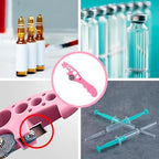 2-Pack Pink Ampoule Accessory Tool - Fish-Shaped Glass Vial Opener for Professional Use | Easy-Grip Design | Essential for Lab & Pharmacy Settings