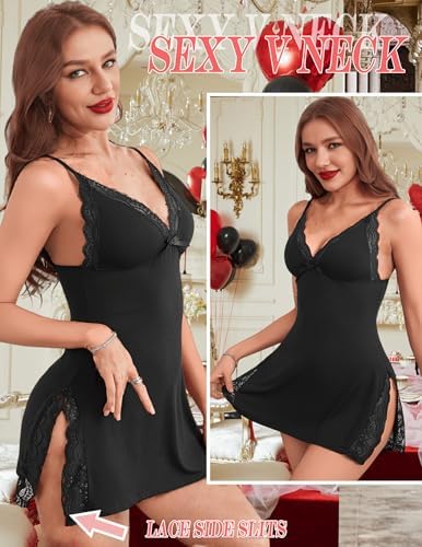 Avidlove Women's Lingerie Sexy Nightwear Spaghetti Strap Nightgown Babydoll Chemise