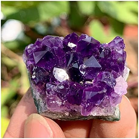 Health & Household Natural Amethyst Geode Quartz Cluster Crystal Specimen Restoration of 70-80g (Size : 70-80g)