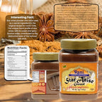 Rani Star Anise Powder (Badian Khatai) Ground Spice 14oz (400g) PET Jar ~ All Natural | Gluten Friendly | NON-GMO | Kosher | Vegan | Indian Origin