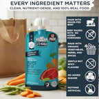 Li'l Hala Foods - Baby Meat Pouches - Toddler Meals with Meat – Protein & Healthy Fats Puree – No Hormones – 6+ Months – 3.5 oz (12 Pack) (Roast Beef)