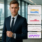 Blood Pressure Monitor with FDA 510(k) Clearance,Blood Pressure Monitor Watch with Heart Rate,Blood Oxygen (Wellness), Pedometer, Medical Watch for Health Data Monitor (Gunmetal)