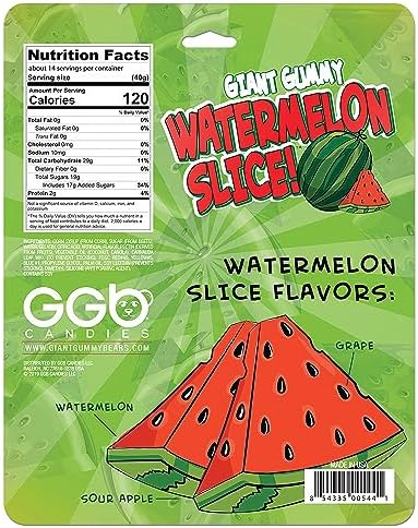 Giant Gummy Watermelon Slice (20oz)