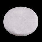 Selenite Charging Plate – 4" Round Selenite Crystal – Mined & Crafted in Morocco – Ideal for Cleansing Crystals & Healing Stones, Meditation, Reiki – Protection Crystals – Spiritual Gifts & Decor