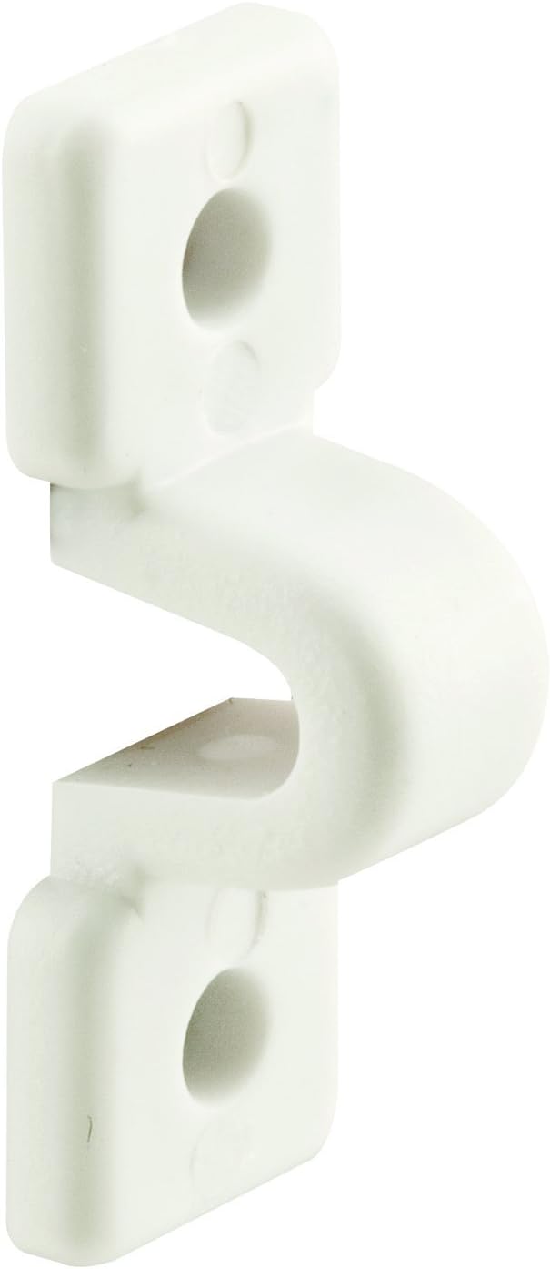 Prime-Line MP7018 Loop Clip, Fits Wire Shelves, Plastic Construction, White (12 Pack)